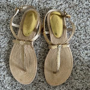 MICHAEL Michael Kors Gold Sandal
